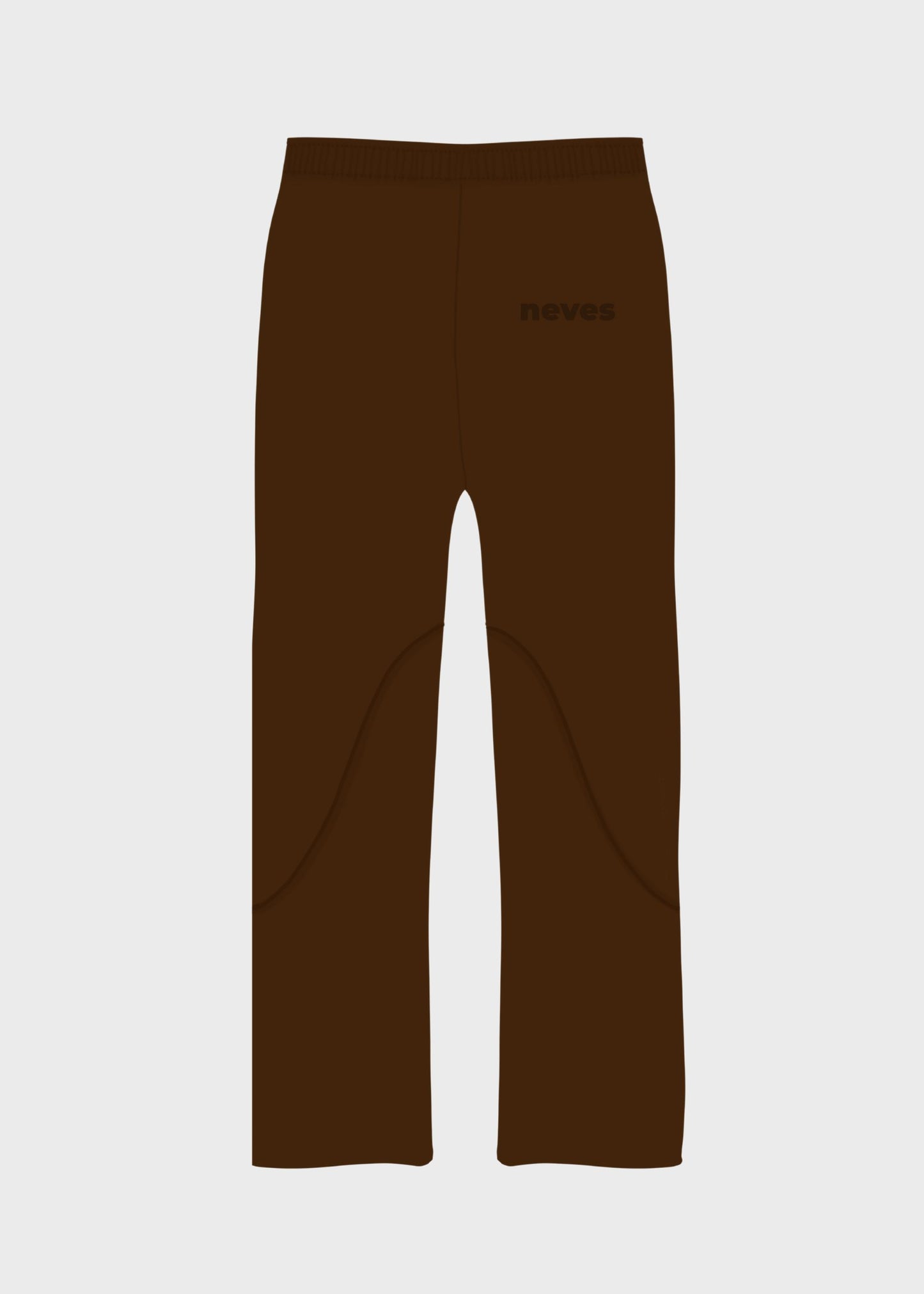 sudadera bota recta cafe