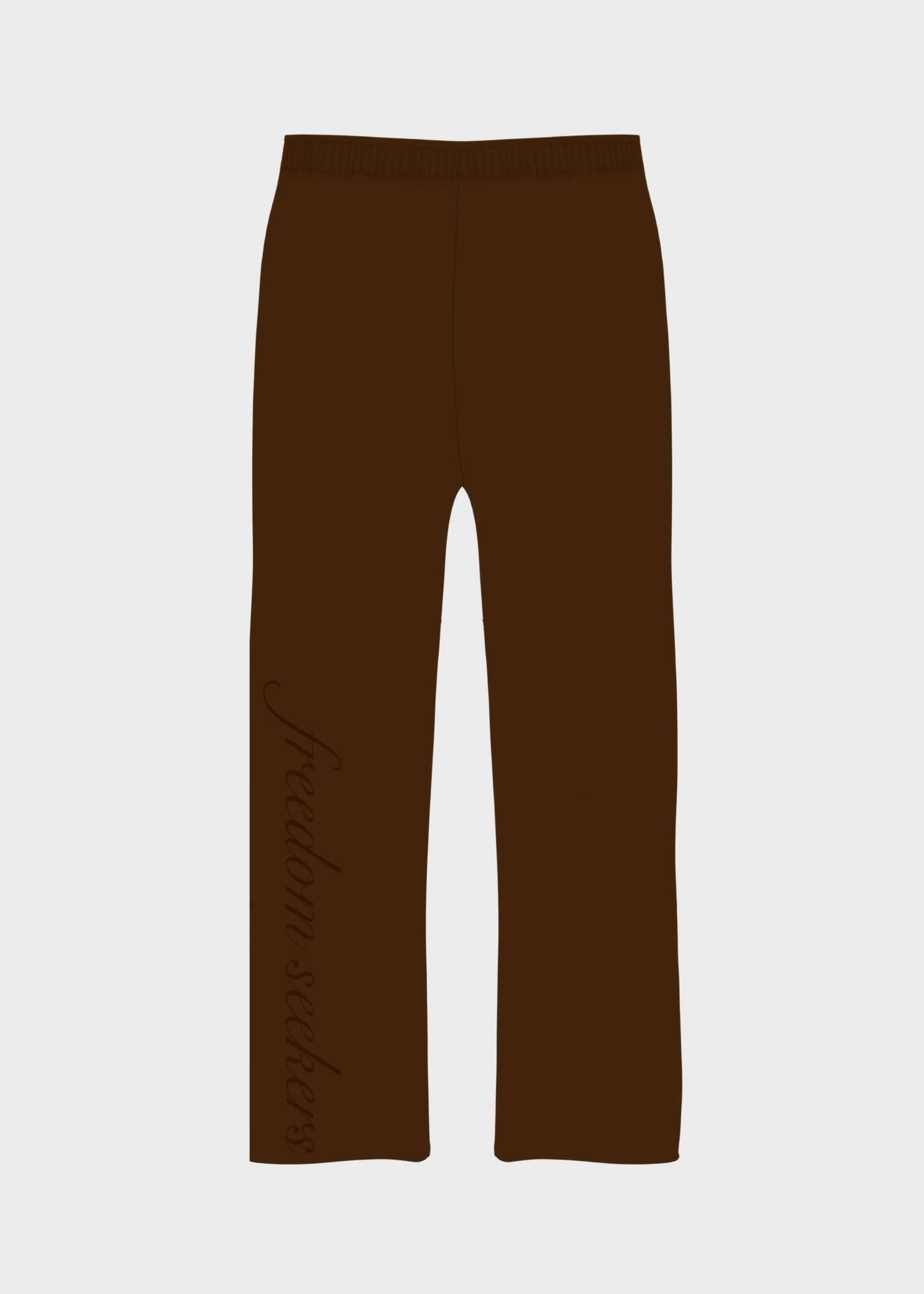 sudadera bota recta cafe