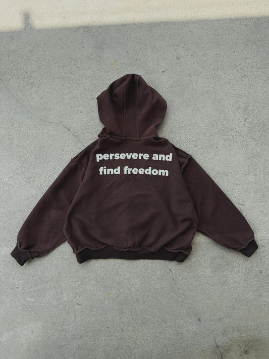 Hoodie reversible cafe boxy fit