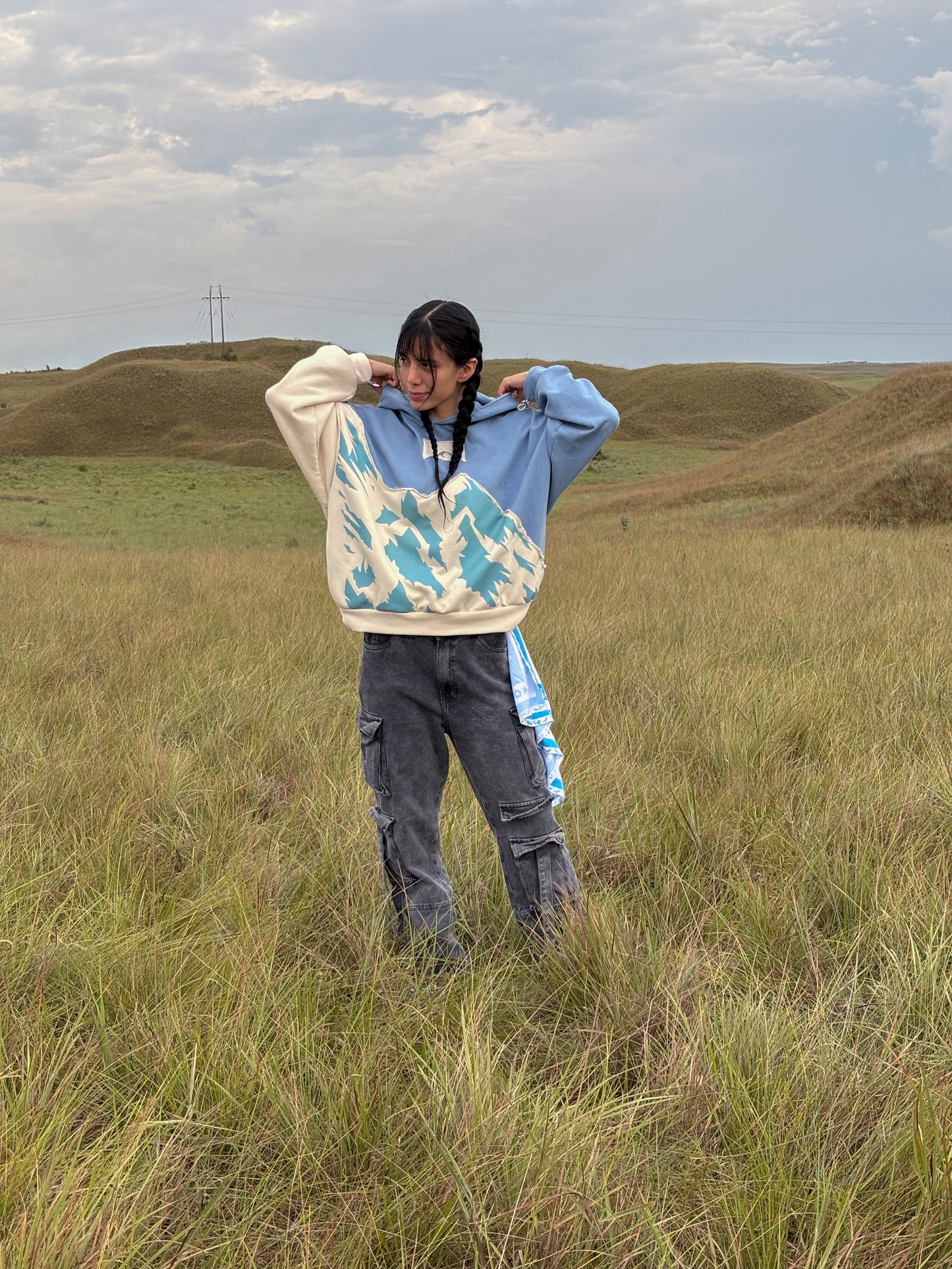 Hoodie Boxy Fit Mountain