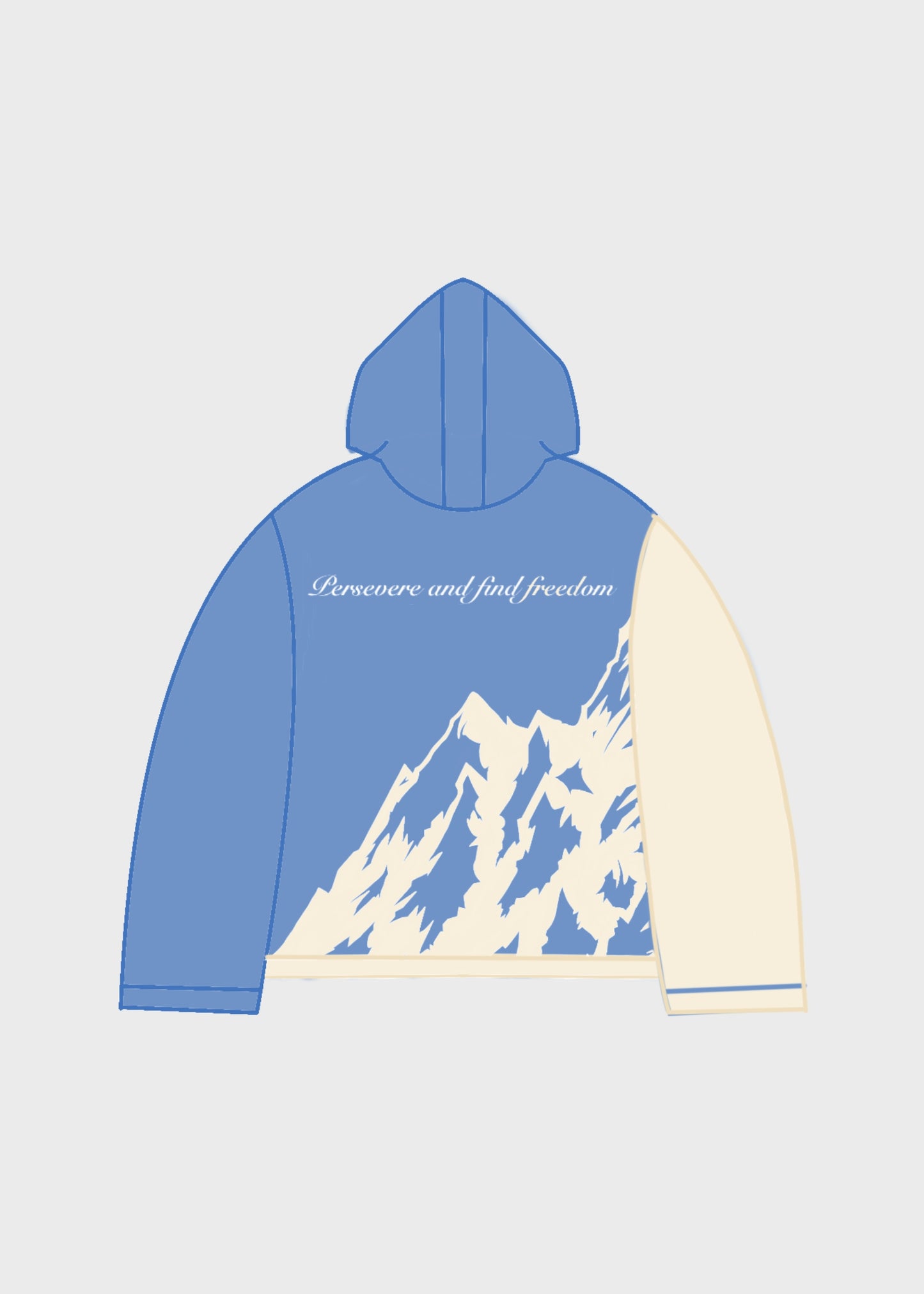 Hoodie Boxy Fit Mountain