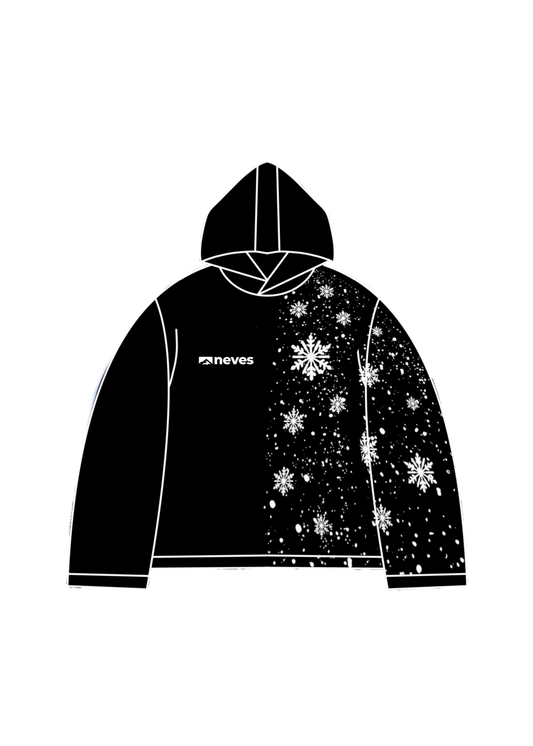 Hoodie Boxy Fit Snowflake